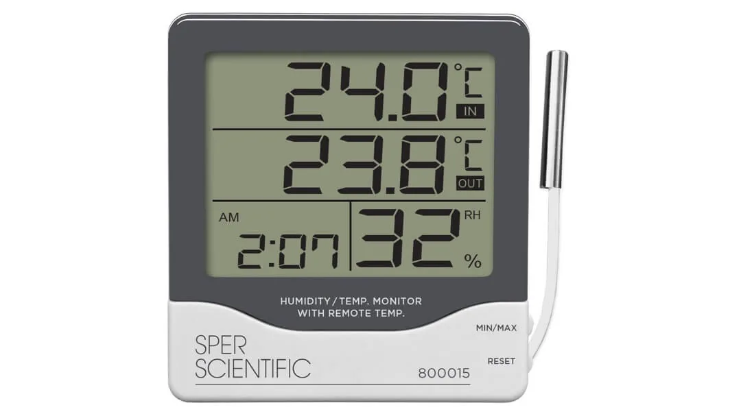 HƯỚNG DẪN SỬ DỤNG - ĐỒNG HỒ ĐO NHIỆT ĐỘ ĐỘ ẨM 800015 - SPER SCIENTIFIC