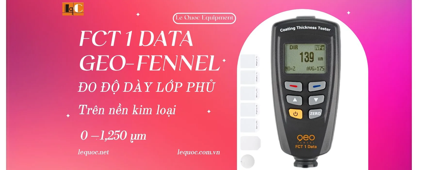 Máy Đo Độ Dày Lớp Phủ - Máy Đo Độ Dày Sơn FCT 1 Data - Geo Fennel - Giới thiệu.