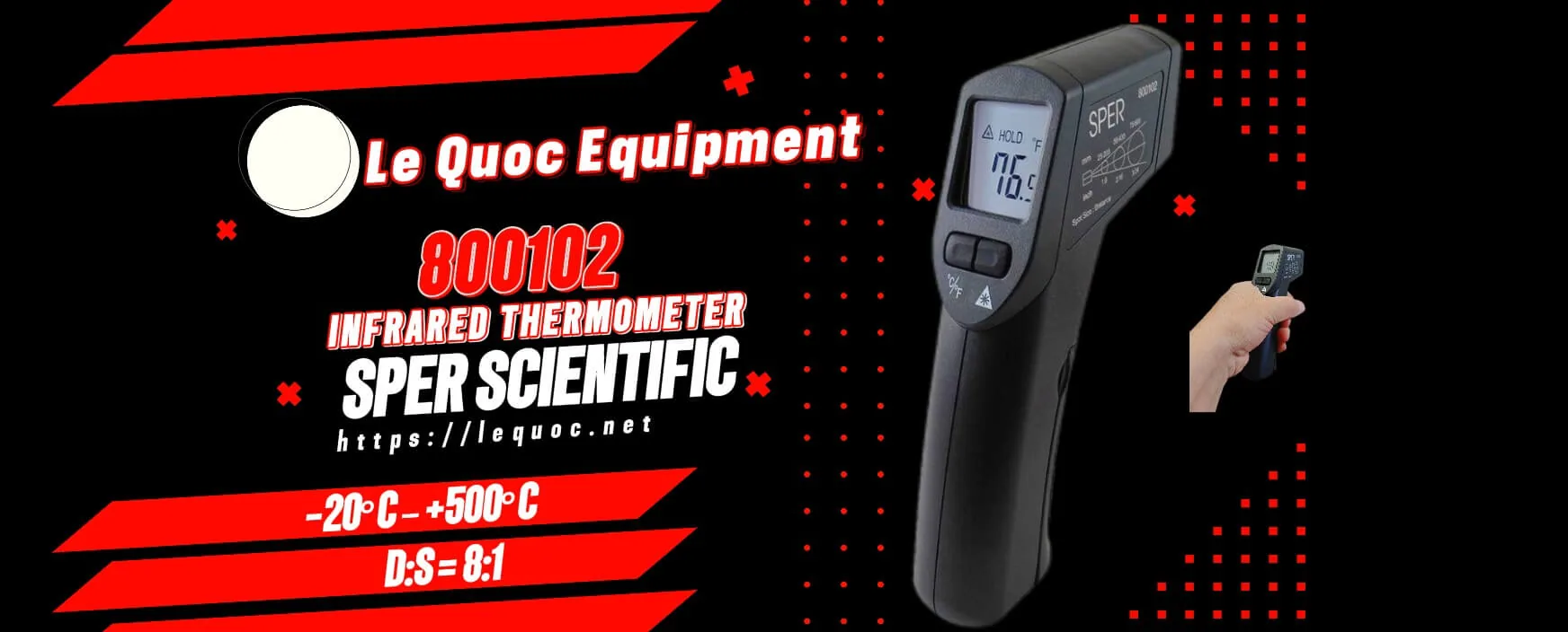 Khám Phá Nhiệt Kế Hồng Ngoại Laser 800102: Đo Nhiệt Độ Chính Xác và Dễ Dàng